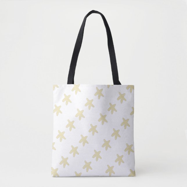 Starfish Beachy Stars Travel Supply Bag Tygkasse (Framsida)