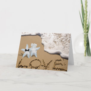 Starfish Bride Groom Kort