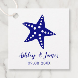 Starfish Bröllop Gift Märkre Beach Wedding Favor Gåvor Etiketter