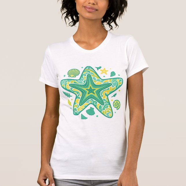 StarFish｜Coastal Summer shirt｜Ocean T Shirt (Framsida)