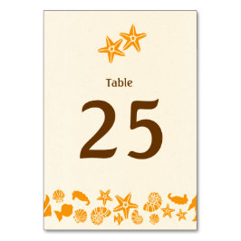 Starfish Couple Summer Beach Wedding Bordsnummer