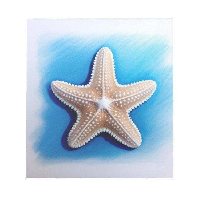 Starfish Crayon Drawing Anteckningsblock (Framsida)