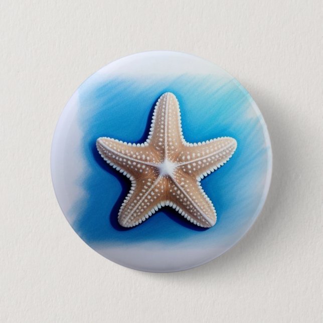 Starfish Crayon Teckning Knapp (Framsida)