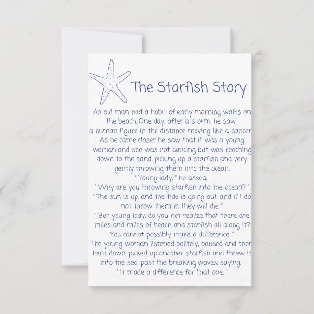 Starfish dikt, Starfish-artikeln, Foster mamma-pre (Framsida)