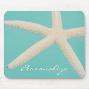 Starfish elegant Sea strand teal kräm Musmatta