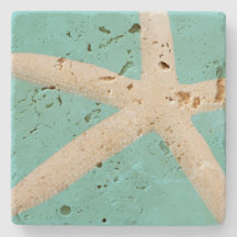 Starfish elegant Sea strand teal kräm