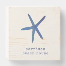 Starfish Family Namn Ivory Blue Beach House