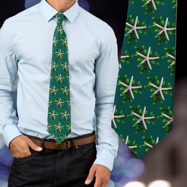 Starfish Holly jul-Helgdag Tie Slips (Skapare uppladdad)