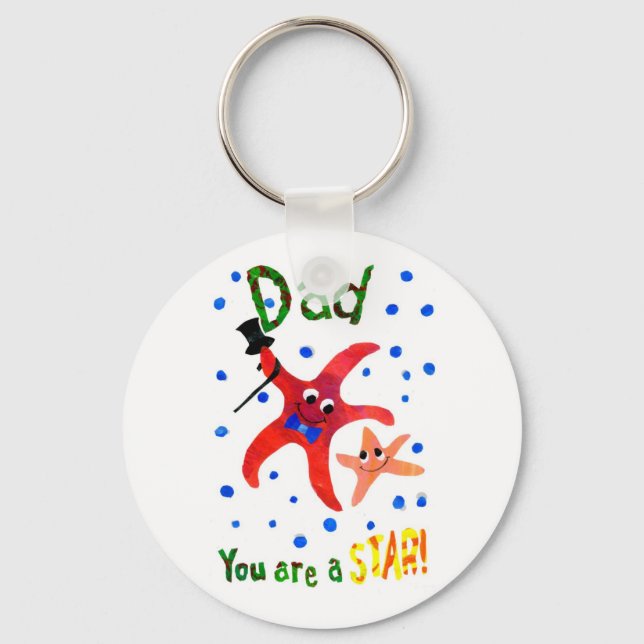 Starfish Keychain Nyckelring (Framsida)