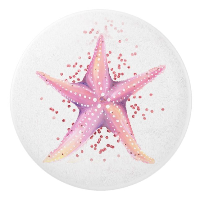 Starfish Knob for Dresser eller Nightstand Knopp (Framsidan)