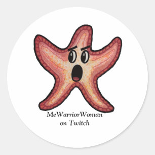 Starfish, MeWarriorWoman på Thäxa Runt Klistermärke
