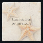 Starfish Ocean Beach Stenunderlägg<br><div class="desc">Starfish Ocean Beach-citat eller personalize</div>