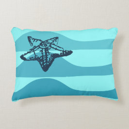 Starfish & Ocean Vågar Lumbar Cushion Prydnadskudde