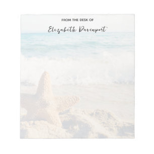 Starfish on a Sandy Beach Photographic Anteckningsblock