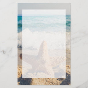 Starfish on a Sandy Beach Photographic Brevpapper