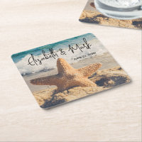 Starfish on a Sandy Beach Photographic Bröllop