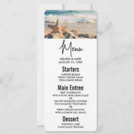 Starfish on a Sandy Beach Photographic Inbjudningar