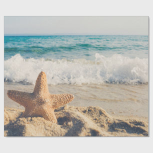 Starfish on a Sandy Beach Photographic Presentpapper