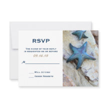 Starfish on Rocky Background Beach Wedding