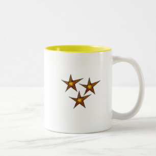 Starfish på sandstranden Sommarkonst Två-Tonad Mugg