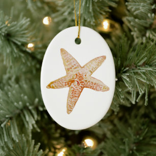 Starfish Painting Beach Art Julgransprydnad Keramik