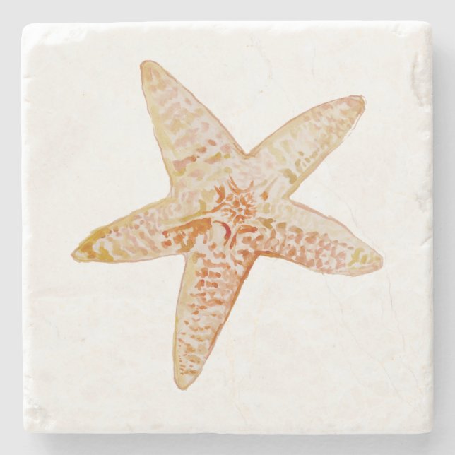Starfish Painting Marble Stone Underlägg (Framsidan)