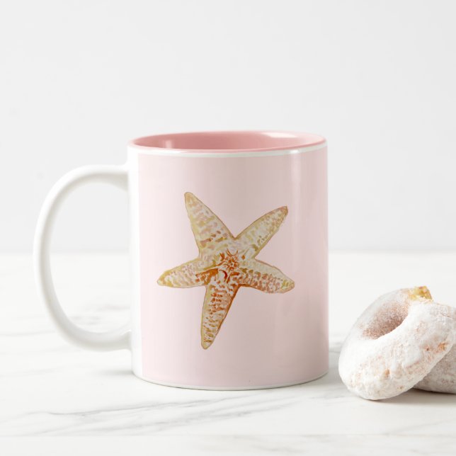 Starfish Painting Orange Art Mugg (Med munk)