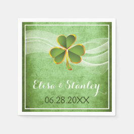 Starfish pair och Veil turquise-bröllop Pappersservett