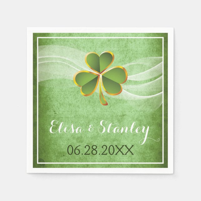 Starfish pair och Veil turquise-bröllop Pappersservett (Framsidan)