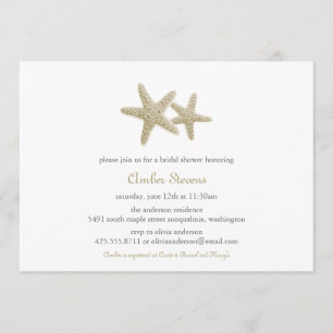 Starfish Pair Shower/Party-inbjudan Inbjudningar