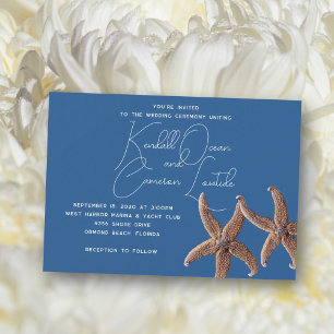 Starfish par Marine Blue Ceremony Inbjudningar