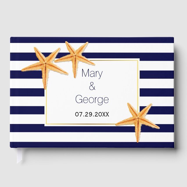 Starfish-par och rand-badgäst bok (Framsida)