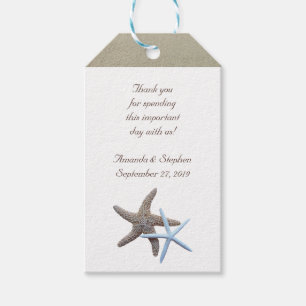 Starfish par Tack Wedding Favor Presentetikett