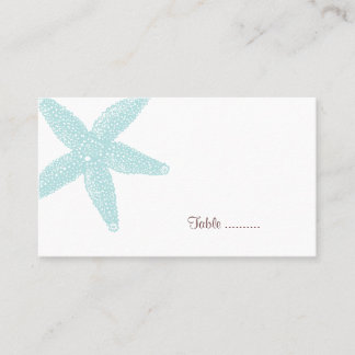 Starfish-platskort Placeringskort
