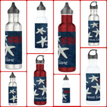 Starfish Red White och Blue USA Patriotic Nautical