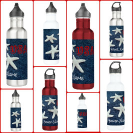 Starfish Red White och Blue USA Patriotic Nautical
