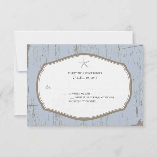 Starfish Rustic Beach Wedding OSA (Framsida)