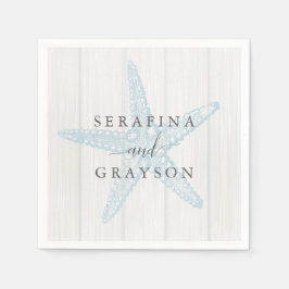 Starfish Rustic Beach Wedding Pappersservett