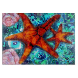 Starfish Seashells Beach Coastal Nautical Abstrakt
