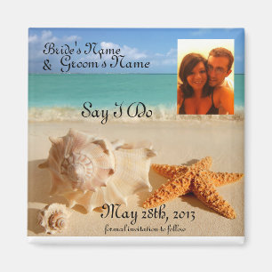 Starfish&Seashells strandspara daterapic-magneten Magnet