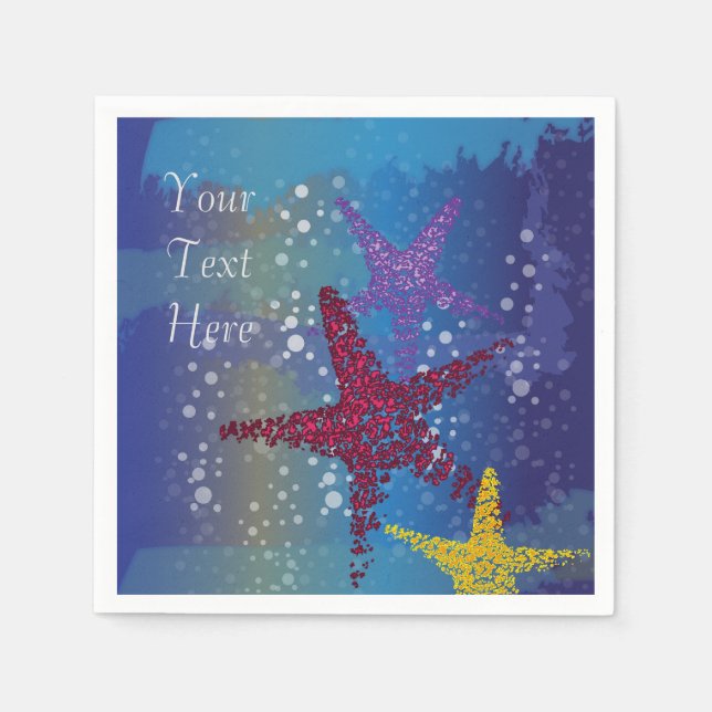 Starfish Seastar Pappersservett (Framsidan)