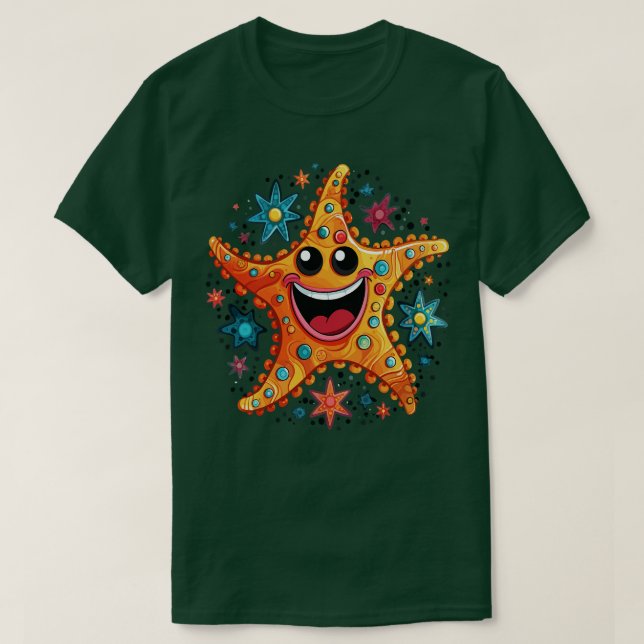Starfish Smiling T Shirt (Design framsida)