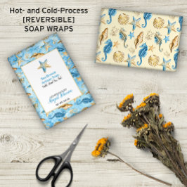 🐚 Starfish Snäckors Ivory & Blue Soap Wrap