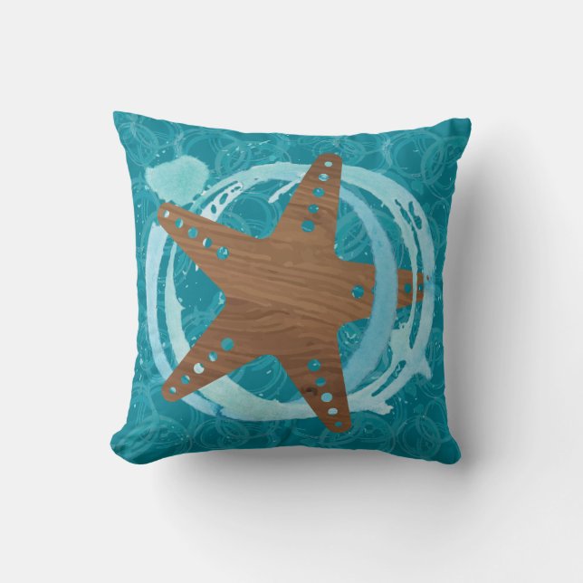 Starfish Stänk Pillow Kudde (Framsida)