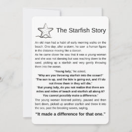 Starfish Story. Starfish Dikt.