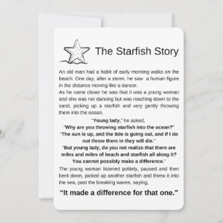 Starfish Story. Starfish Dikt.