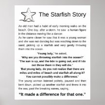 Starfish Story, Starfish Dikt