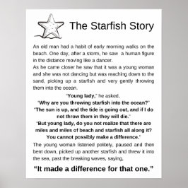 Starfish Story, Starfish Dikt Poster