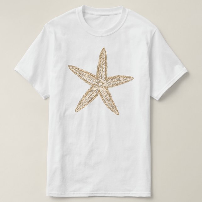 Starfish Tan Sand T-shirt (Design framsida)
