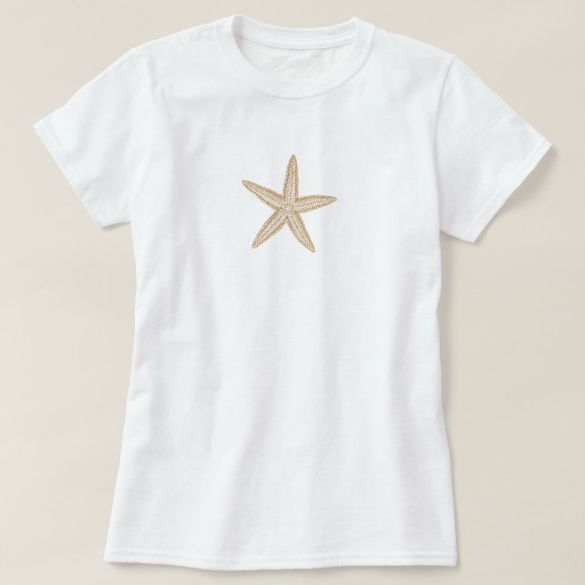 Starfish Tan Sand Tee Shirt (Design framsida)